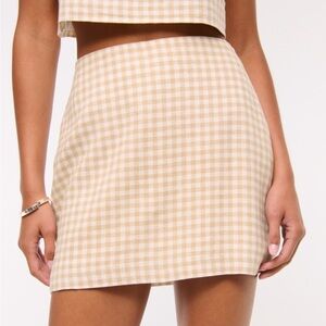 NWT Gingham Skort - XS